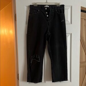 Black Distressed Jeans
